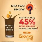 Groviva Lite Child Nutrition to Manage Growth and Weight (Chocolate, 400Grams) - Fast UK Delivery - Image 5