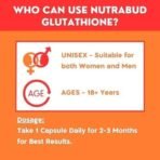 Nutrabud Glutathione Tablets 500mg with Vitamin-C - 30 Veg Capsules - Supports Radiant Skin Glow for Women, Men (30 Count (Pack of 1), Unflavoured) - Fast UK Delivery - Image 6