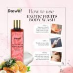 Deewal Exotic Fruit Body Wash - Invigorating & Nourishing Cleanser for Fresh, Supple Skin | Natural & Organic Skincare | Sulfate-Free | 200ml - Fast UK Delivery - Image 3