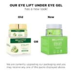 Bella Vita Organic EyeLift Hydrating Natural Under Eye Cream Gel for Dark Circles, Puffy Eyes, Wrinkles & Removal of Fine Lines for Women & Men, 20 gm (Pack of 2) - Fast UK Delivery - Image 3