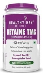 HealthyHey Nutrition Betaine Trimethylglycine (TMG) - 120 Veg. Capsules - Fast UK Delivery - Image 2