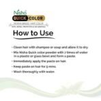 Nisha 5 Minutes Quick Hair Colour For Women & Men | Henna Based Hair Color | 100% Gray Coverage With No Ammonia- Black (Pack Of 3) - Fast UK Delivery - Image 7