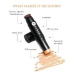 SUGAR Cosmetics Ace Of Face Foundation Stick With In-Built Brush | Lasts 24Hrs | Full Coverage Foundation For Women| 7Gm - 37 Freddo, Matte, All - Fast UK Delivery - Image 4