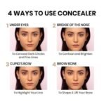 Recode Concealer comes with Natural Matte Finish & Blendable High Coverage Formula, Waterproof & Lightweight, Shade 03 Light Medium, 6ml - Fast UK Delivery - Image 5