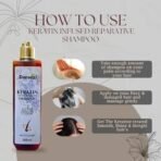 Deewal Keratin Shampoo - Infused Reparative Formula for Strong & Healthy Hair | Professional Hair Care Solution | Smoothes, Strengthens & Adds Shine | 200ml - Fast UK Delivery - Image 4
