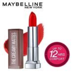 Maybelline New York Color Sensational Creamy Matte Lipstick, 690 Siren in Scarlet, 3.9g And Maybelline New York Color Sensational Creamy Matte Lipstick, 696 Burgundy Blush, 3.9g - Fast UK Delivery - Image 5