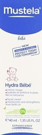Mustela Hydra Bebe Facial Cream - 40ml (1.35oz) - Moisturizing Skincare for Baby's Face - Fast UK Delivery - Image 4