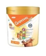 Groviva Gold Milk Protein Powder for Kids | 2-6 Years | 200g Chocolate Jar| 46 Nutrients | Growth & Digestive Nutrients | Supports Physical Growth, Brain Development, Immunity & Eye Health - Fast UK Delivery - Image 2
