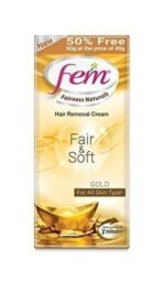 Fem Fairness Naturals Hair Removal Cream Fair And Soft, 40 Gm (Pack Of 4) - Fast UK Delivery - Image 2