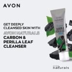 Avon Naturals Purifying Carbon & Perilla Leaf Cleanser | For Deep Cleansing | Mild & Gentle Formula Face Wash | 100g - Fast UK Delivery - Image 4