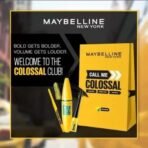 MAYBELLINE NEW YORK Call Me Colossal Kit - Colossal Waterproof Mascara + Colossal Kajal + Colossal Bold Liner with Garnier Micellar Cleansing Water, 125ml (Black, 205 g) - Fast UK Delivery - Image 3