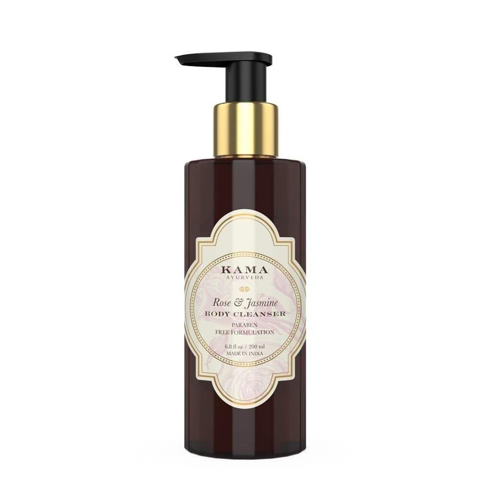 uk41uX8SScUzL-1-1.jpg Kama Ayurveda Rose and Jasmine Body Cleanser, 200ml - Fast UK Delivery - Image 1