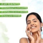 Mamaearth Ultra Light Indian Sunscreen-80 g with Carrot Seed & Turmeric | SPF 50 PA ++++| UVA & UVB Protection | No White Cast | Non-Greasy & Quick Absorbing | Super Lightweight | Suits All Skin Types - Fast UK Delivery - Image 5