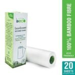Beco Reusable Kitchen Towel Roll (20 Sheets) Natural & Organic Cleaning Bamboo Cloth Ecofriendly and Biodegradable and Presto! 2 Ply Kitchen Tissue/Towel Paper Roll - 6 Rolls (60 Pulls Per Roll) - Fast UK Delivery - Image 3
