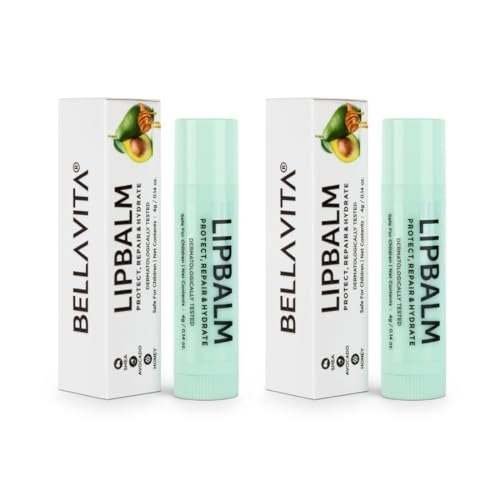 uk41xNDRKQCqL-1.jpg Bella Vita Organic Lip Balm NicoBalm 2 Pack For Women,Men, Boys & Girls To Hydrate Dry, Chapped, Damaged Lips & Get Baby Lips | Pre Smoke Balm | Pre Lipstick Balm, 4 gm Each Transparent - Fast UK Delivery - Image 1