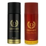 DENVER Honour & Caliber Deodorant Spray - For Men (165ML Each, Pack of 2) | Long Lasting Deo Body Spray for Men - Fast UK Delivery - Image 2