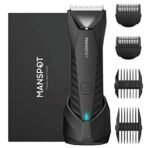 MANSPOT Electric Groin Hair Trimmer, Ball Trimmer/Shaver, Replaceable Ceramic Blade Heads, Waterproof for Wet/Dry Use, Standing Recharge Dock, 90 Minutes Shaving After Fully Charged - Fast UK Delivery - Image 2