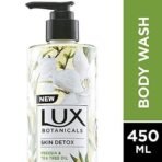 Lux Botanicals Skin Detox Body Wash With Freesia&Tea Tree Oil Extracts For Women,100% Natural Extracts,Purifying&Gentle Shower Gel For Nourished&Revived Skin,Refreshing Fragrance,No Parabens,450 Ml - Fast UK Delivery - Image 3
