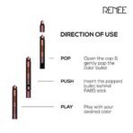 RENEE Fab 5 Nude 5 in 1 Lipstick 7.5gm - Five Shades in One -long Lasting, Matte Finish - Non Drying Formula With Intense Color Payoff - Compact & Easy to Use - Fast UK Delivery - Image 4