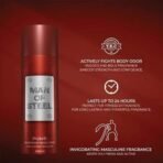 DENVER Man Of Steel Pump Deodorant Body Spray - 200ML - Fast UK Delivery - Image 5