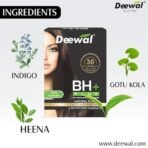 Deewal BH+ hair color Organic, amonia free 100% herbal hair color powder for Natural (Black) - Fast UK Delivery - Image 6