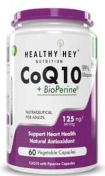 HealthyHey Nutrition High Absorption CoQ10 with BioPerine-125mg -Pack of 60 Capsules - Fast UK Delivery - Image 2