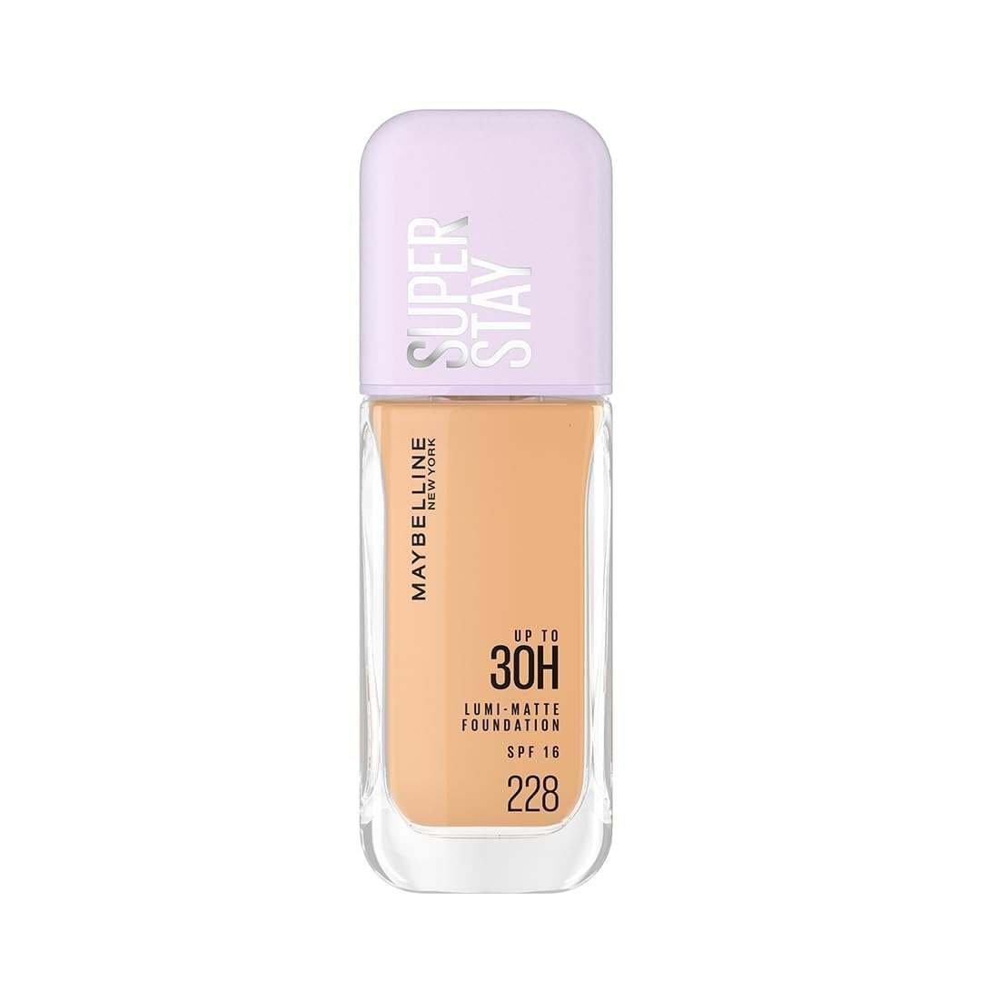 uk41zKLHq2NL.jpg Maybelline New York Super Stay Lumi-Matte Liquid Foundation 30H Longwear - 228 (35ml) - Fast UK Delivery - Image 1
