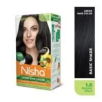 Nisha Cream Permanent Hair Color No Ammonia Cream Formula Permanent Fashion Highlights(60Gm+60Ml Each Pack) Natural Black (Pack Of 2) Fast Shipping to USA & Canada - Image 3