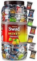 Swad Mixed Assorted Candy Jar (Kaccha Mango, Imli, Coffee, Cola, Pan, Orange)| Indian Sweets, 300 Candies Jar - Fast UK Delivery - Image 2