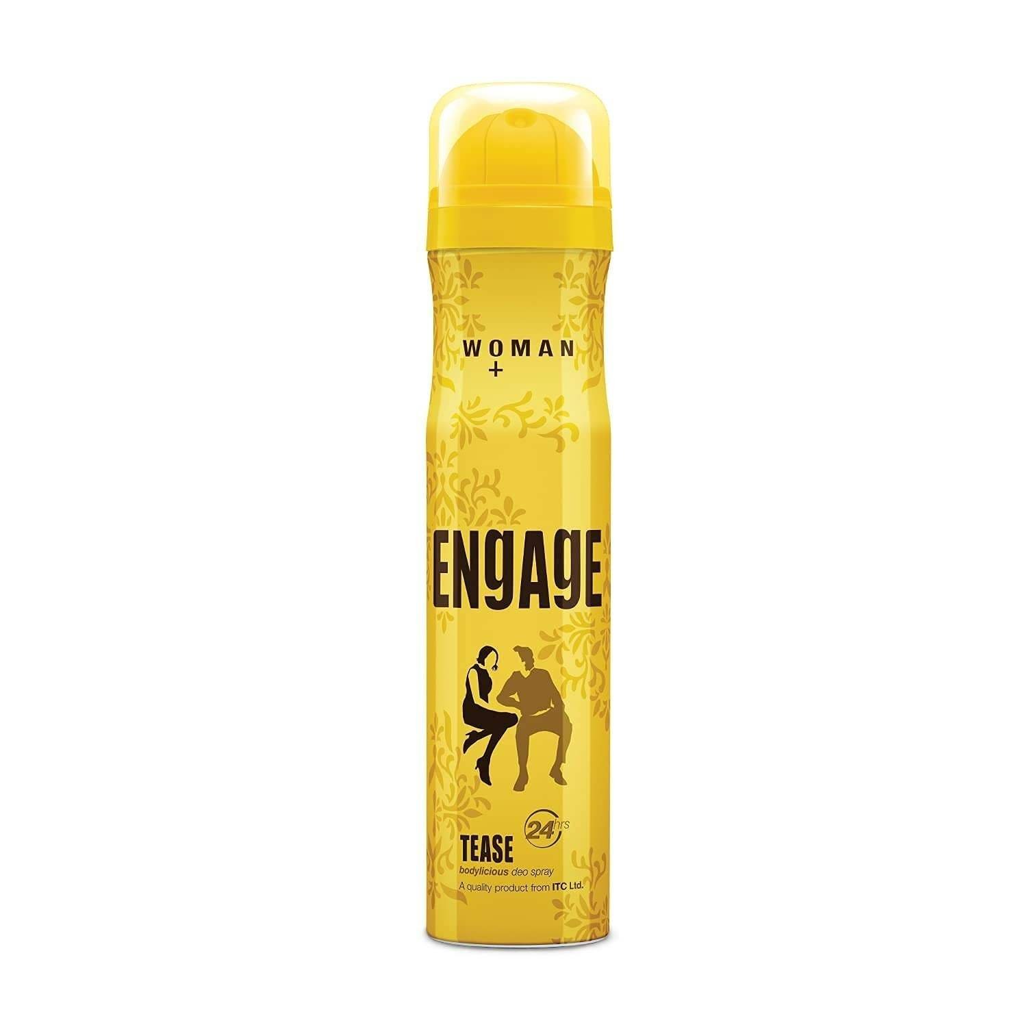 uk51-FC4NdmKL-1-1.jpg Engage Tease Deodorant For Women, Floral and Lavender, Skin Friendly, 150 ml Deo Body Spray 1Pcs - Fast UK Delivery - Image 1