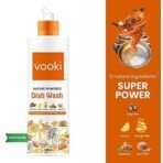 Vooki Nature Powered Natural Dish Wash Gel, No Preservatives, No Synthetic Colors - 500 ml (Pack of 1) - Fast UK Delivery - Image 3