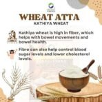 Organic Wellness Kathiya Wheat Atta | Emmer Wheat Flour | High Fiber, Low Gluten & Diabetic Friendly | Whole Wheat Chakki Flour - 5 KG Pack - Fast UK Delivery - Image 5