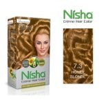 Nisha Cream Hair Color (60gm + 60ml + 18ml Conditioner for Each) Combo Pack of Natural Black & Honey Blonde Fast Shipping to USA & Canada - Image 4
