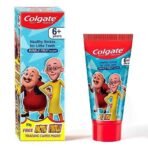 Colgate Kids Toothpaste For 6+ Years, Motu Patlu, Bubble Fruit Flavour, Gentle Protection Tooth Paste With 50% Lesser Abrasive Formula For Protecting Against Cavities, Enamel Protection, 80G - Fast UK Delivery - Image 2