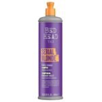 Bed Head TIGI Serial Blonde Purple Toning Shampoo for Cool Blonde Coloured Hair, Colour Enhancing & Protection Shampoo with Purple Toning Pigment to Enhance & Brighten Blonde Hair, Prevents Frizz, Static & Flyways, Adds Shine & Maintains Hair, 400ml - Fast UK Delivery