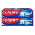 Colgate Strong Teeth, 700G, India S No: 1 Toothpaste Brand, Calcium-Boost Tooth Paste For 2X Stronger Teeth, Whitens Teeth, Fresh Breath & Prevents Cavities (Combo Pack Offer).. - Fast UK Delivery - Image 2