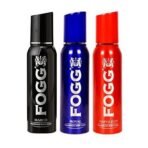 FOGG Men Marco & Royal & Napoleon Fresh Scent Deodorant Spray (Pack Of 3)(100Gms/120Ml Each) - Fast UK Delivery