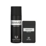 DENVER Black Code Pocket Perfume - 18ML & Black Code Deodorant - 200ML (Combo Pack of 2) | Long Lasting Deo Body Spray for Men - Fast UK Delivery