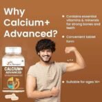 Dr. Morepen Calcium+ Advanced Tablets with Vitamin - D2, Magnesium & Zinc - 120 Veg Tablets Pack of 2 - Fast UK Delivery - Image 6