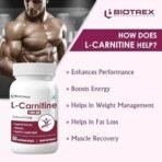 L-Carnitine For Supports Muscles Recovery, Fat Burn & Energy 1000 mg | 60 Capsules - Fast UK Delivery - Image 7