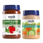 Veeba Pasta-Pizza Sauce,525g & Carrot & Cucumber Sandwich Spread Pet Bottle,250g - Pack of 2 - Fast UK Delivery - Image 2