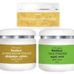 Beaface Acne Care Sandalwood Powder Ashwagandha Powder Tulsi Powder (100gm Pack 2 Pack of 50gm 1) - Fast UK Delivery