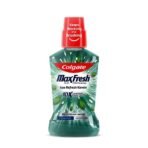 Colgate Maxfresh Plax Antibacterial Mouthwash, 24/7 Fresh Breath, Alcohol Free Mouth Wash Liquid for Bad Breath - 500ml Fresh Mint (Complete Oral Care) - Fast UK Delivery
