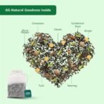 Vedaka Detoxifying Kahwa Tea | 100 teabags | Contains Salt, Ginger, Tulsi, Cinnamon, Black Pepper, Cloves, Nutmeg, Asafoetida & Cardamom Seed | Natural Body Cleanser, 180 gram - Fast UK Delivery - Image 5