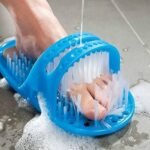 Xtore Foot cleaning shower slipper | FOOT cleaner with suction cups | cleaner | Pumice stone for pedicure - (1 Slipper) - Fast UK Delivery