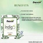 Deewal Indigo powder with 100% Organic indigo leave's for hair and chemical free for man & woman (100g) - Fast UK Delivery - Image 3