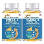 Dr. Morepen Omega 3 Fish Oil,Triple Strength -1250 Mg With 750 Mg Epa & Dha High Potency Fish Oil 60 Softgels (Pack Of 2),2 Count,60 Capsules - Fast UK Delivery - Image 2