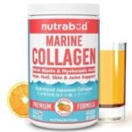 Nutrabud Japanese Marine Collagen Powder Supplement for Women,Men|No Added Sugar|Supports Skin Radiance,Healthy Hair,Nails & Joints|Hydrolyzed Collagen Peptides (Orange,200 grams) - Fast UK Delivery - Image 2