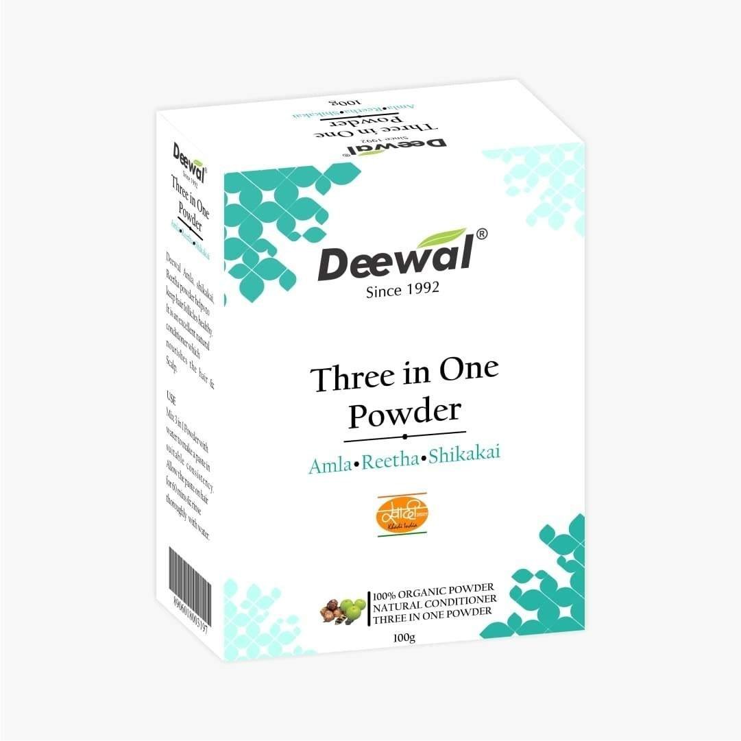 uk512A4lLs-L-1.jpg Deewal Three In One Powder Amla. Retha.Shikakai,100g(pack of 3) - Fast UK Delivery - Image 1