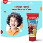Colgate Kids Toothpaste For 6+ Years, Motu Patlu, Bubble Fruit Flavour, Gentle Protection Tooth Paste With 50% Lesser Abrasive Formula For Protecting Against Cavities, Enamel Protection, 80G - Fast UK Delivery - Image 3